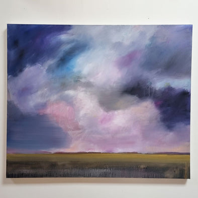 Purple Skies Craigantlet - Original Oil Painting