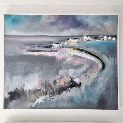 Evening Portballintrae Harbour - Original Oil Painting