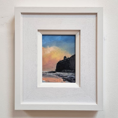 Sunset Downhill Beach - Original Oil Painting