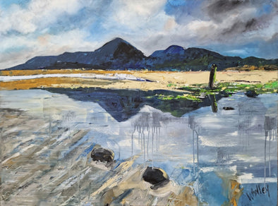 Mourne Mountain Reflections - Original Oil Painting