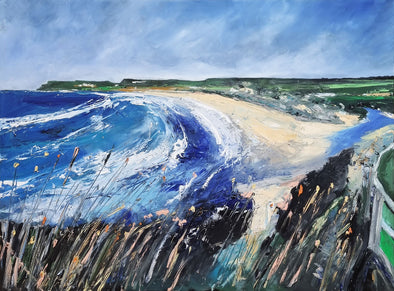 Portballintrae Beach - Original Oil Painting