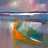 Orange Wave, Sea Park - Original Oil Painting