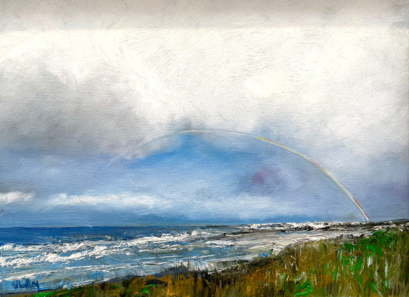 Portstewart Rainbow - Original Oil Painting - Stephen Whalley Artist