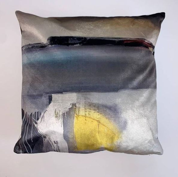 Portballintrae Luxury Faux Suede Cushion - Stephen Whalley Artist